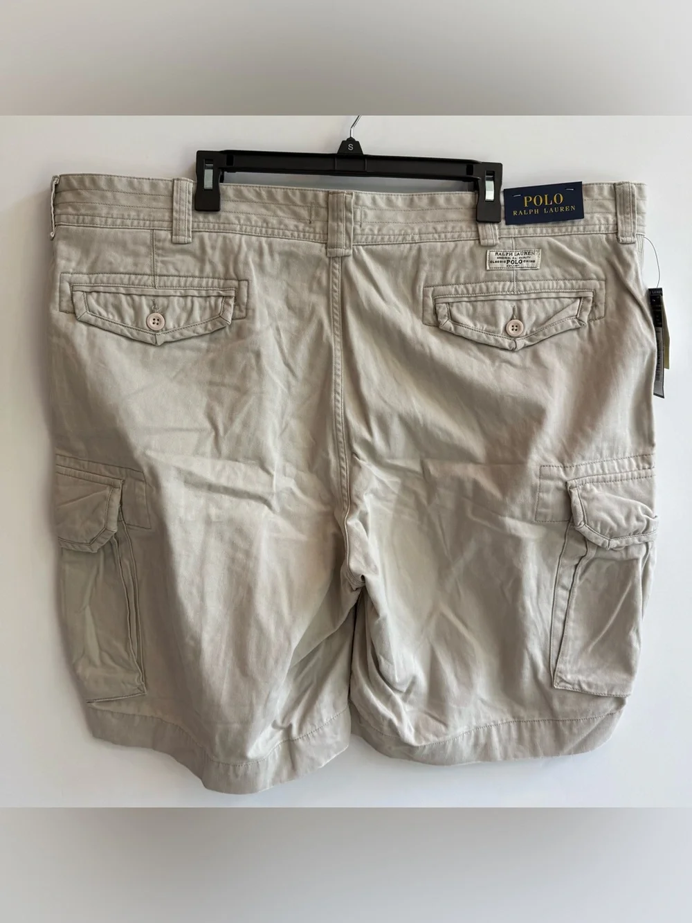 NWT Polo Ralph Lauren Men’s 48 Classic Polo Cargo Shorts Light Khaki Chino